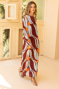 long sleeve maxi dress oliphant