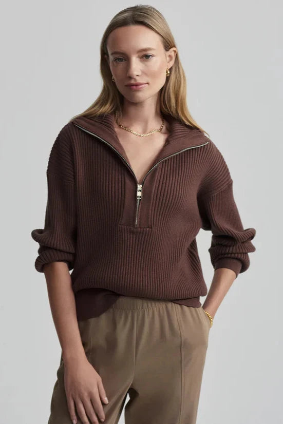 Janie Half Zip Knit