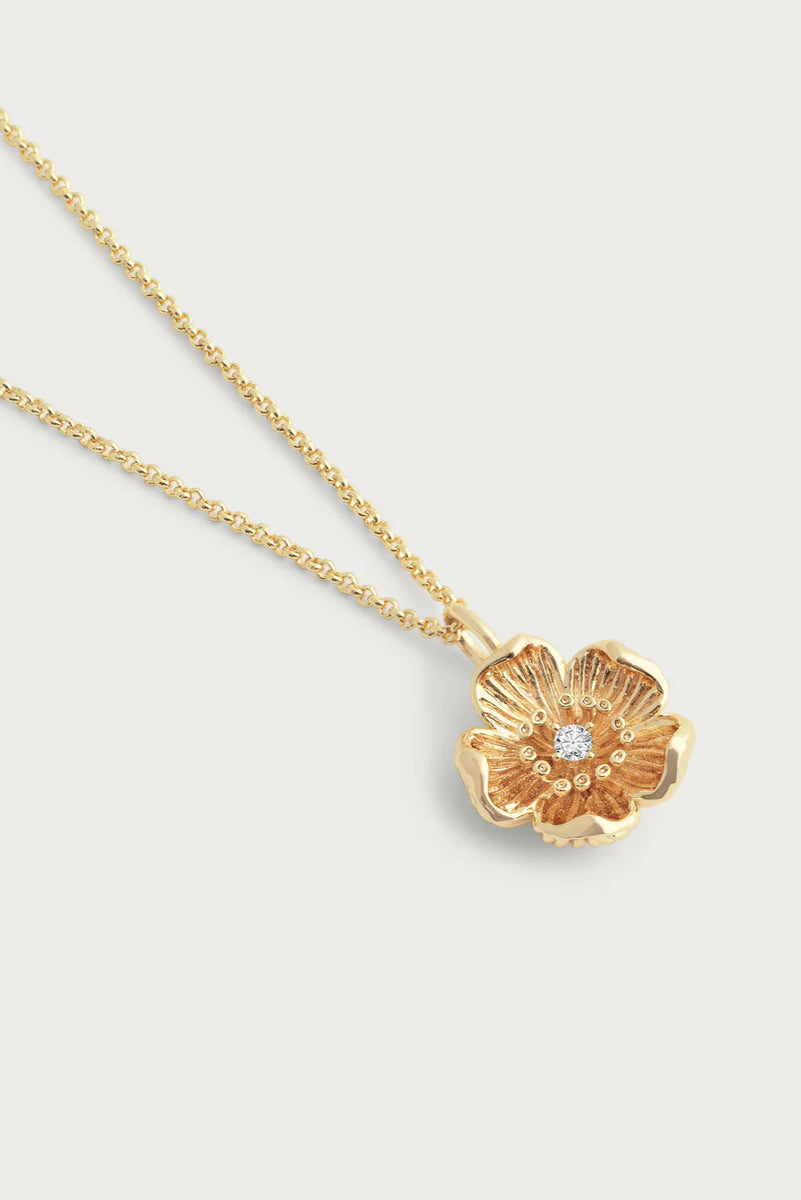 Wildflower Gold Pendant Necklace