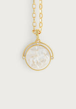 Pegasus Pearl Coin Pendant Necklace