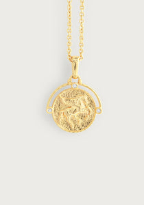 Pegasus Gold Coin Pendant Necklace