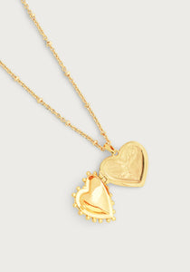 Heart Large Locket Necklace