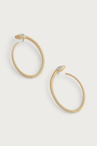 Serpent Hoop Earrings