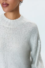 cable knit metallic pistola sweater 