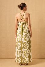 Midsummer Palm Strapless Dress