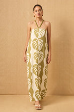 Midsummer Palm Strapless Dress