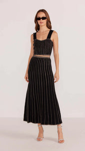 Celia Lurex Stripe Midi