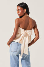 Khloe Strapless Bow Back Top