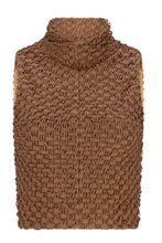 brown textured top curaae