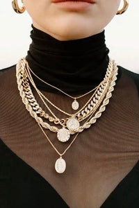 joy dravecky thick gold necklace