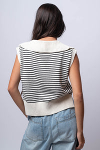 collared sweater vest 