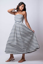 horizontal striped dress