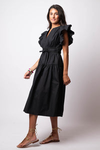 tie midi dress