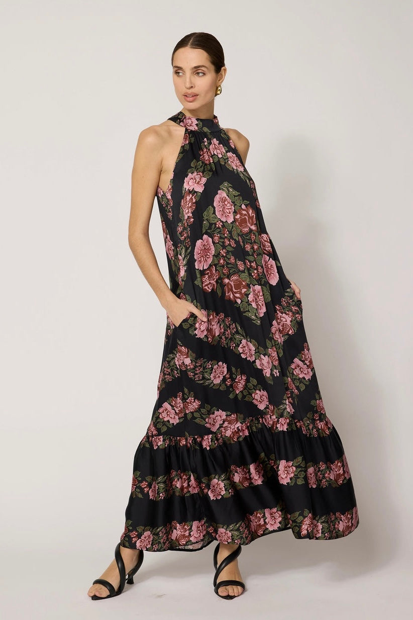 pink floral cleobella maxi dress 