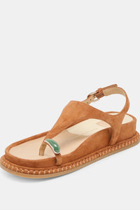 dolce vita brown suede gemstone sandal