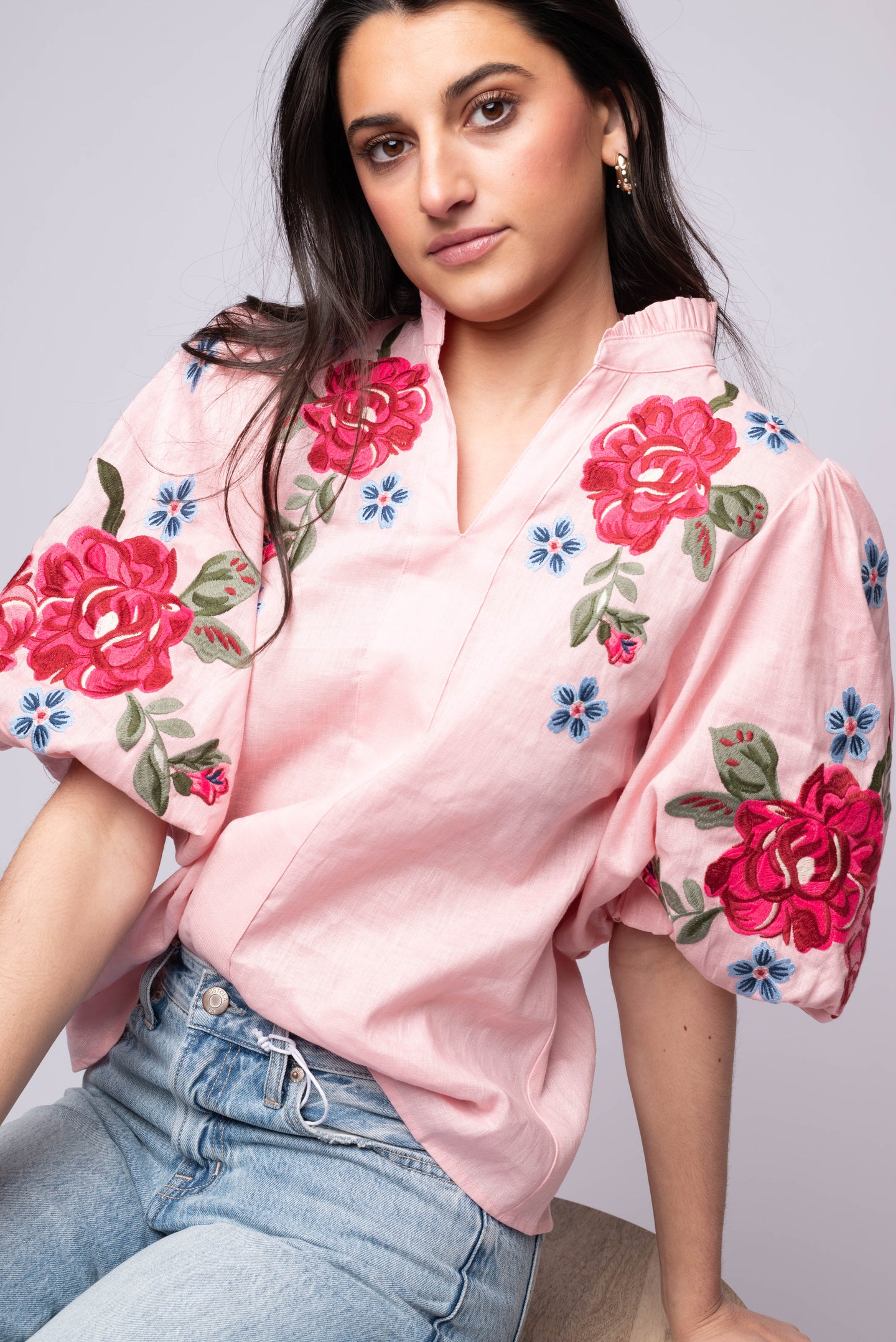 Botanic Embroidered Blouse