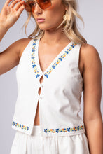 Elini Embroidered Top