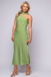 Saffron Halter Midi Dress