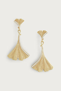 Ginkgo Large Drop Earring