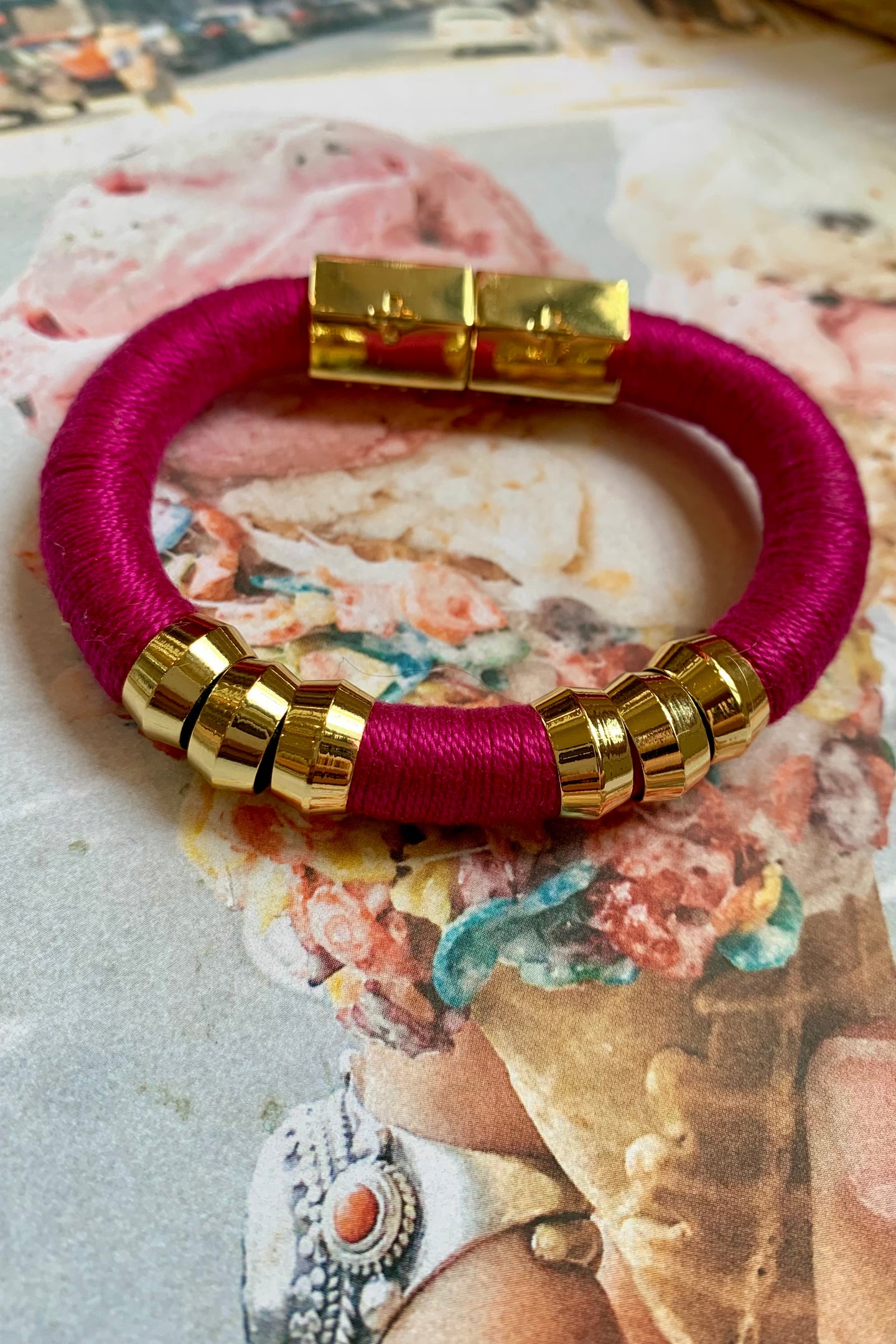 Classic Fuchsia Bracelet