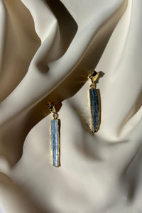 Blue Kyanite Long Earrings