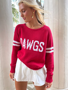 Dawgs Knit Sweater - White Stripe