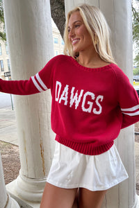 Dawgs Knit Sweater - White Stripe