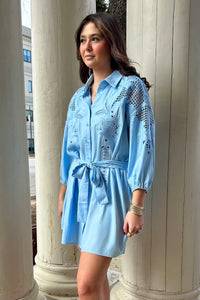 Blue Jay Shirt Dress