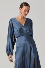 satin wrap dress astr the label