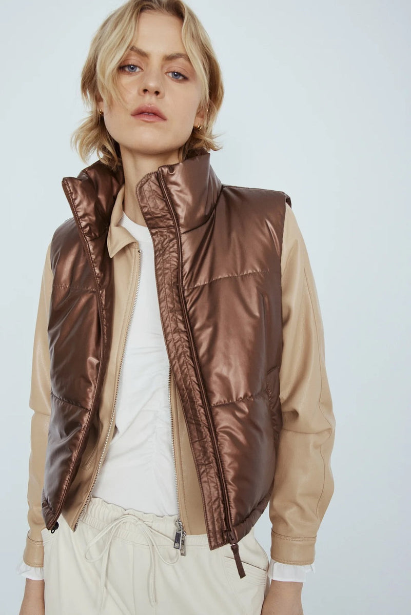 Clyde Faux Leather Vest