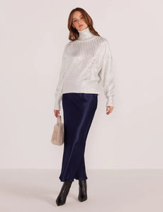 Eira Metallic Foil Sweater