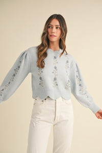 Petal Edge Knit Top