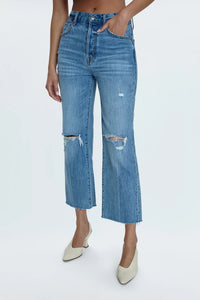 Cassie Crop Super High Rise Straight