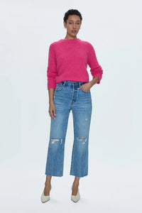 Cassie Crop Super High Rise Straight