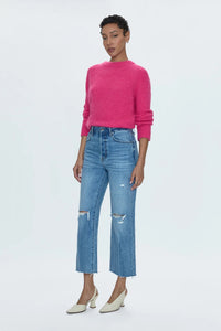 Cassie Crop Super High Rise Straight