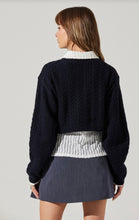 navy blue sweater astr the label