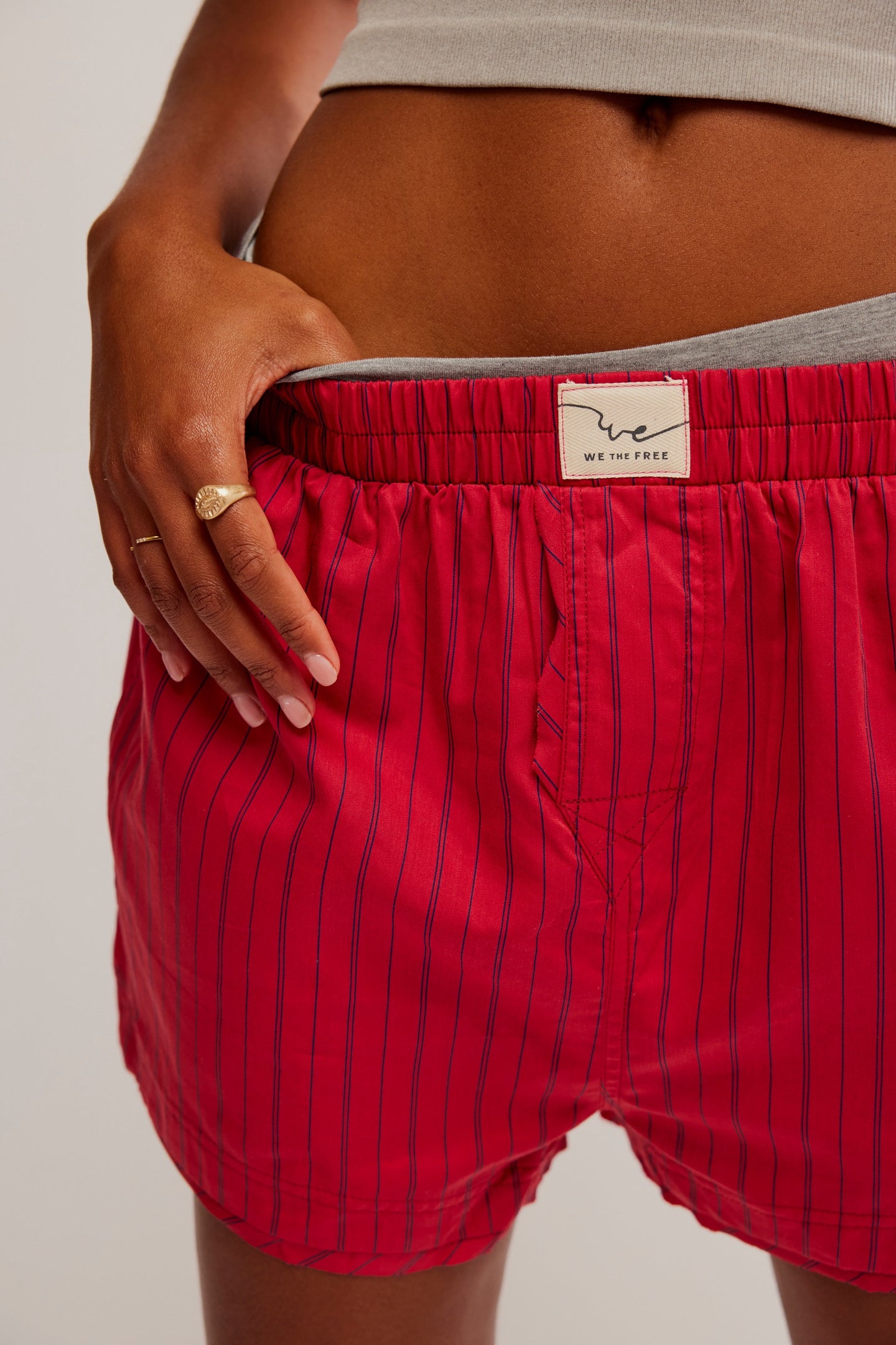 striped red we the free boxer shorts 