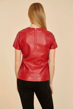 red leather dolce cabo shirt