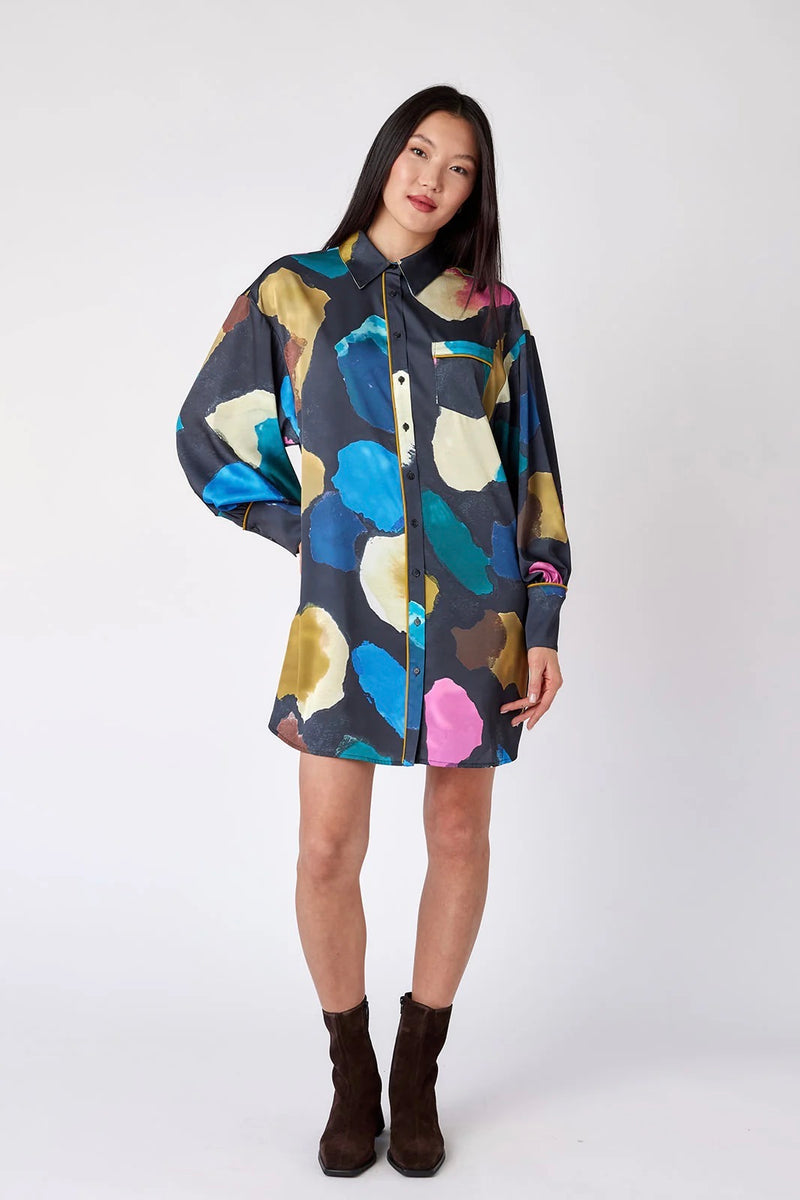 crosby multicolor shirt dress