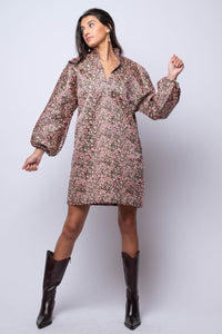 Betsy Collar Jacquard Dress