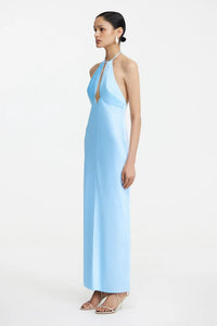 blue formal maxi dress with halter neck Significant Other