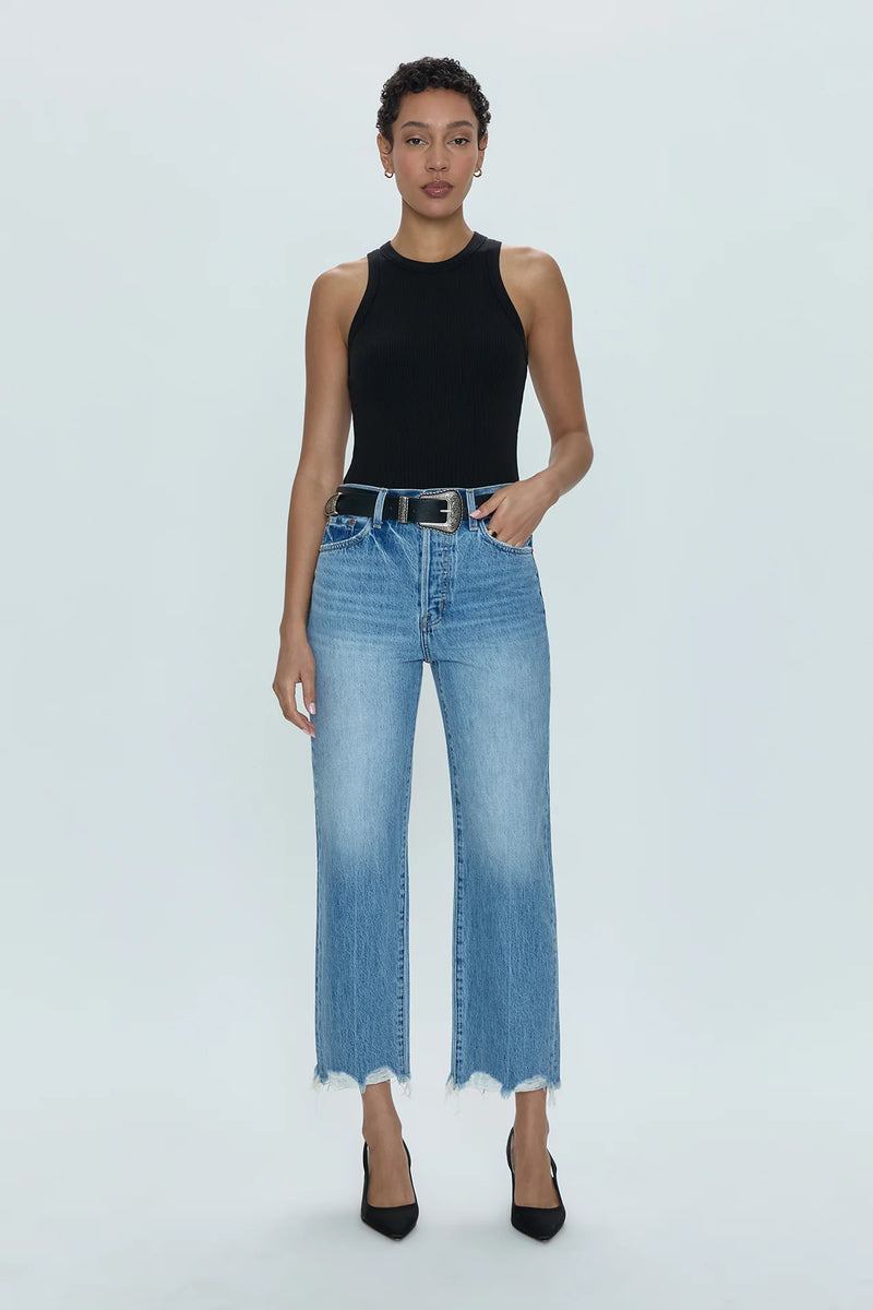 Cassie Crop Super High Rise Straight