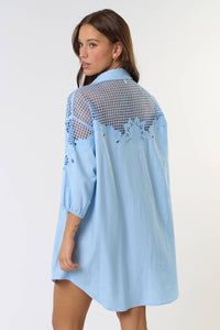 Blue Jay Shirt Dress