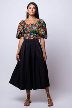 pleated midi skirt 