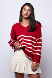 Ready to Rumble V Neck Sweater