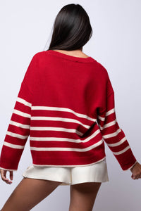 Ready to Rumble V Neck Sweater