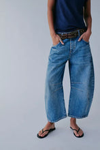 Good Luck Mid Rise Barrel Jeans