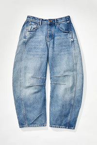 Good Luck Mid Rise Barrel Jeans