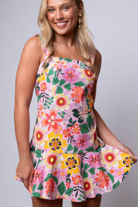 Floral Pop Mini Dress