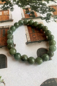 Jamila Small Jade Beaded Bracelet